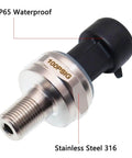 0-100 Psi Oil Pressure Sensor Transmitter With One Eighth Inch NPT Thread 316 Stainless Steel Body 0.5-4.5V Output
