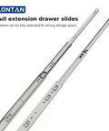 Heavy Duty 14 Inch Drawer Slides Pair Side Mount 100 LB Capacity Built Tough With Zinc Plated Cold Rolled Steel Anti Rust Corrosion For Long Lasting Smooth Operation full extension pair