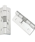 Spring Loaded Hinges For Invisible Doors 304 Stainless Steel Self Closing Hardware, 2.5 Inch, rust-resistant and durable