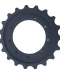 Rock Solid Replacement Sprocket For Ihisce Is040 Excavator heavy duty track drive gear, black hardened steel, designed for equipment replacement.