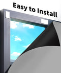 Graphene Thermal Blackout Curtains For Bedroom And Living Room, 100 Percent Light Blocking Window Coverings shown as easy to install