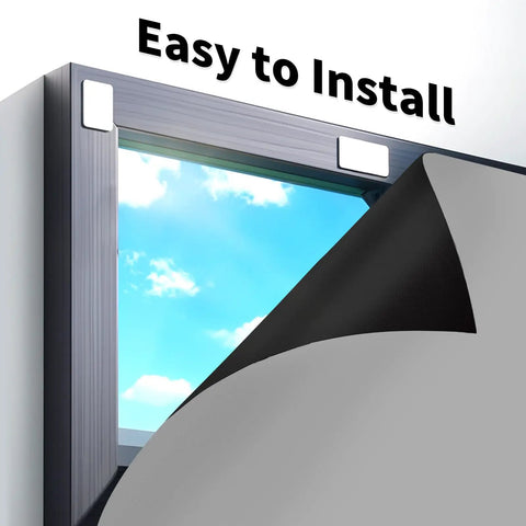 Graphene Thermal Blackout Curtains For Bedroom And Living Room, 100 Percent Light Blocking Window Coverings shown as easy to install