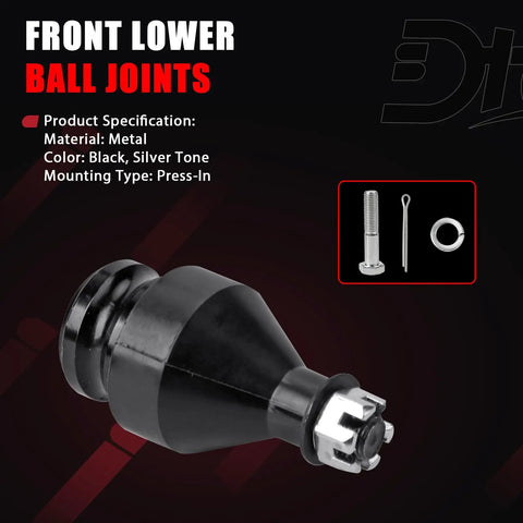 Front Lower Ball Joint For Subaru Outback 00-24, Impreza 93-16, Forester 98-18, Legacy 90-24, Baja 03-06, black metal design
