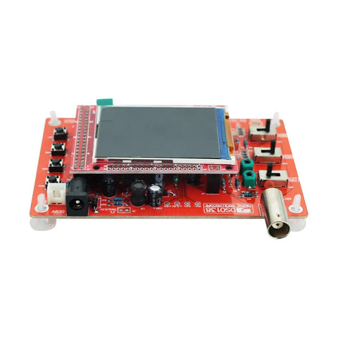 Front view of Pocket Digital Oscilloscope Kit With 2.4 Inch TFT Screen, Handheld DIY Learning Set, fully assembled and compact.