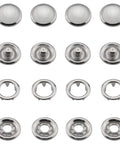 30 Sets Of 10mm White Pearl Snap Buttons And Metal Ring Snaps Popper Stud Fasteners Kit For Leather Bags Luggage Clothing Shoes DIY Crafts