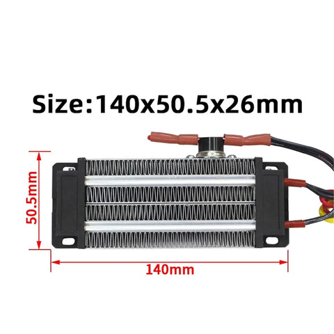 Heavy Duty 110V 500W Ceramic Air Heater With Beast Grade Constant Heat For Garage And Job Site Use Insulated Heating Element Model 96A2, size 140x50.5x26mm.