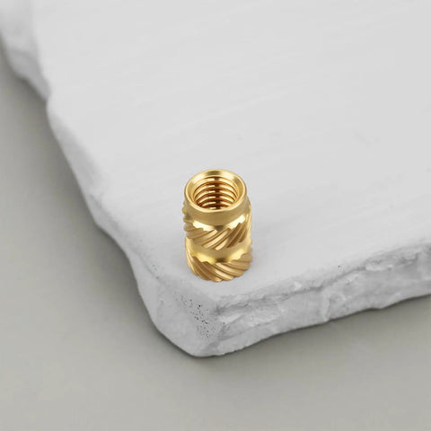 Heat Set Inserts M5 Brass Knurled Threaded Inserts 5x10x7mm for Plastic 3D Printing Prototypes and Electronics Easy Install
