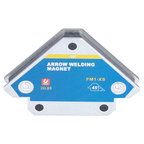 Pro Grade Magnetic Welding Support Kit With 4 Heavy Duty Weld Magnets 28 Pound Hold Arrow Style Fixing Set close-up of arrow magnet