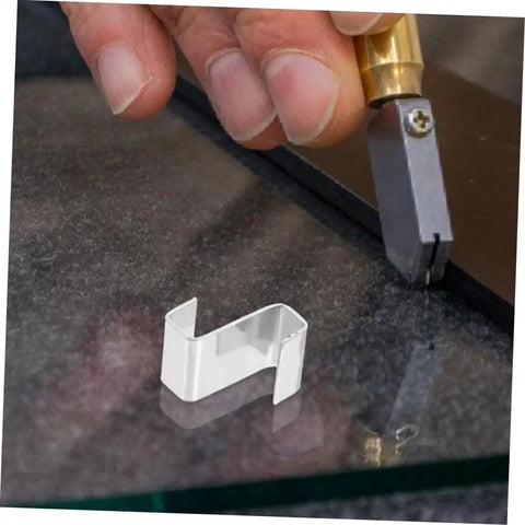 100 Pcs Stainless Steel Z Shape Greenhouse Clips For Glass Pane Fixing, Rust Resistant Durable Clamps For Windows And Doors, Windproof Protection, Easy DIY Repair Kit For Greenhouses