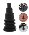 Automotive Wire Grommet Kit For Vehicle Wiring Management And Sealing Easy Pass Through Grommets For Cable Bundles Black Rubber Protection, shown with metal tubes