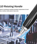 3 Pack M10 Revolving Handwheel Handles With Nuts For Lathe Machines, Hose Reels, And Trailer Jacks Black Conical Crank Knobs