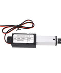 Straight Up Heavy Duty 24V Electric Linear Actuator With 30mm Stroke And 150N Thrust IPX4 design, compact size and wiring visible.
