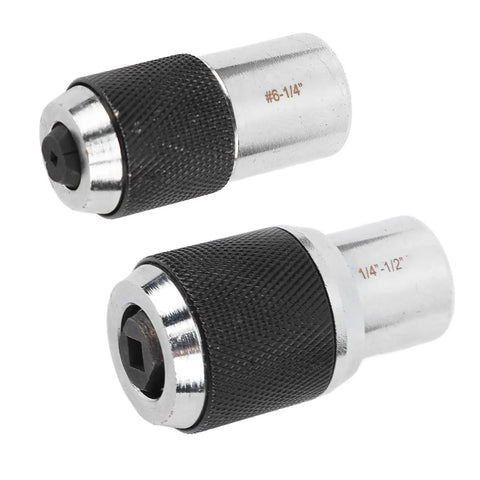 Solid Two Piece Tap Socket Set With 3/8 Drive Socket A Extractors, Heavy Duty Alloy Steel for M3 to 1/2 inch bolts.