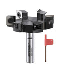 Slab Flattening Router Bit With Half Inch Shank And Six Wing Design For Fast Wood Surfacing, 3 Inch Cutting Diameter, Carbide Inserts 14x14x2mm