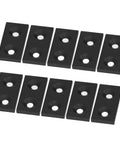 Anodized Aluminum Profile End Cap Kit, 10 Pcs For 3060 Frames With Double Holes, Alloy Metal Cover Plate For Industrial Frames, CNC Machines, And 3D Printers Linear Motion Components, black caps