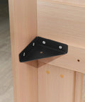 Heavy Duty Triangle Corner Brackets 10 Pack for Furniture and Cabinets with Pre Drilled Holes Right Angle Shelf Supports in Dark Steel Cold Rolled Finish