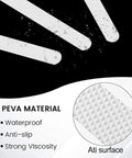 Close-up of Grippy Non Slip Bathtub And Shower Stickers Set 24 Pieces 8 By 0.8 Inch Anti Skid Treads Tape material and texture detail.