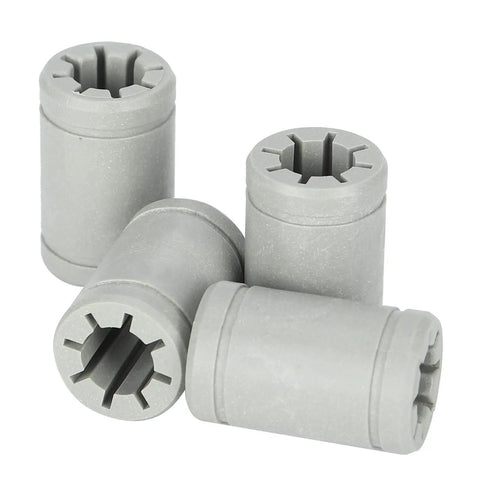 Four Piece Lm8uu Plastic Linear Bearing Kit For 3D Printers Delivering Slick Glide Dead Quiet Running And Zero Grease Drama With Top Shelf Polymer Build Perfect For Straightforward Diy Projects And Cnc Router Mods