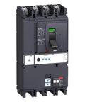 NSX630N 630 Amp Molded Case Circuit Breaker With Micrologic 2.3 Trip Module and 50kA, four-pole layout, installed view.