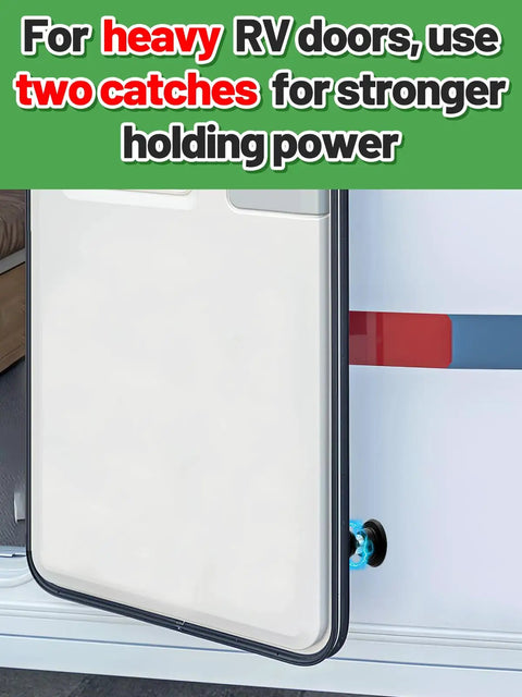 Magnetic Door Catch For Campers And Trailers Easy Install Door Stopper Kit With Adhesives Holding RV Door Open Durable Accessory
