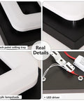 Modern Bathroom Ceiling Light Led 12W Soft White Eye Friendly Surface And Flush Mount Square Ceiling Lamp internal details