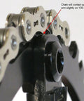 Close-up of Drop Stop B 130 BCD Chainring 38T Built Beefy For 9 10 11 Speed And 12 Speed Chains SRAM Eagle compatibility