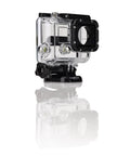 Hero3 Replacement Housing for Action Cameras, Waterproof to 60m, showing clear durable build with black edges, skeleton backdoor visible.