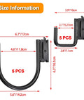 Heavy Duty Pro Grade Steel E Track J Hook With Spring Fitting For E And X Rail 2 And 4 Inch Trailer Hooks For Cords And Cables