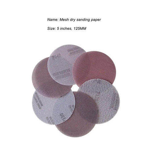 Get Ready To Tackle Any DIY Grind With These 10 Pc 125mm Mesh Sanding Discs That Hook And Loop For Fast Setup Plus Dust Free Anti Clogging Power For Wood Metal Furniture And Polishing Jobs At Great Grit Levels - 5 inch mesh sanding discs.