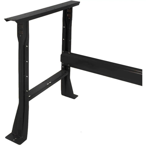 Heavy Duty Workbench Stringer In Matte Black Steel Measuring 72 Inches Wide By 6 Inches Tall With Quick Install Holes Plus Full Hardware Kit For Rock Solid Shop Frames That Make Garage Build Outs A Sweet No Stress Affair