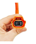 Heavy Duty 409V AC Air Conditioning Compressor For Byd Qin EV Electric Vehicles Connector held in hand, showcasing cable attachment.