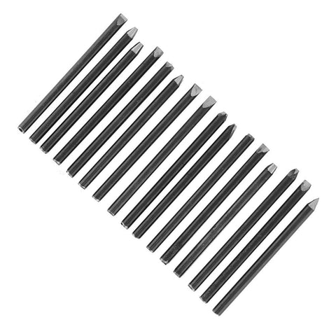 DIY Jewelry Making Anvil Chisel Set High Hardness Steel Punches Kit arranged in a line on a white background