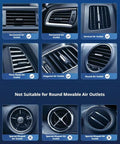 Rugged Car Vent USB Fan Built Specifically For Tesla Cybertruck Crew Chasing Top Tier Airflow And Super Quiet Cooling To Stay Frosty In Hot Summers, showcasing various compatible air outlet types.