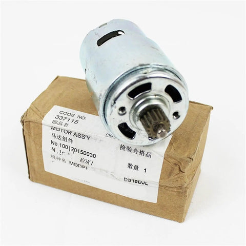 Heavy Duty 18V DC Motor Replacement For Cordless Drill And Screwdriver Models 337115 371191 Ds18dj Ds18gl, close up on motor and box.
