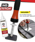 No Sew Electric Wand Kit With Premium Adhesive Powder For Clothing Repairs Heat Press Iron, featuring heat iron and adhesive powder.