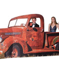 Old School Rustic Retro Pickup Truck Life Size Cardboard Cutout For Weddings Parades Schools And Retail Displays Vintage Farmhouse Charm