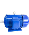 High Torque Three Phase Induction Motor 1.5 Kw Genuine Copper Winding 380 Volt Industrial Electric Motor in blue finish.