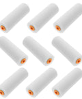 Twelve Pack Nifty Little Mini Sponge Rollers With Cushioned Handles For Walls And Detail Work Gives You A Straight Up Flawless Coat Every Time Super Simple Cleanup Built Solid For Daily Hustle - Mini foam rollers with orange cores.
