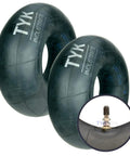 Two 27x10-12 And 27x12-12 ATV UTV Tire Inner Tubes With TR6 Metal Valve Stems For Radial Or Bias Side By Side Golf Cart Tires Built To Handle Rough Terrain Multfit Tubes And Fit 27x10R12 And 27x12R12 showing tubes and valve stem detail