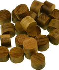 Premium Teak Plugs For Boat Deck Upgrades And Marine Restorations Dead Nuts Tight Over 5/8 Inch Screws Keeps Wooden Trim Looking Sharp Without Messy Fillers Twenty Pack Included, beige timber disks.