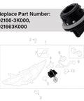 Two Pack 92166-3K000 Front Turn Signal Socket Holder Kit for Kia Hyundai installation diagram