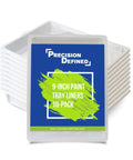 Heavy Duty 9 Inch Paint Tray Liners 10 Pack For Roller Trays Deep Pocket Plastic Paint Pan Disposable Liner Set