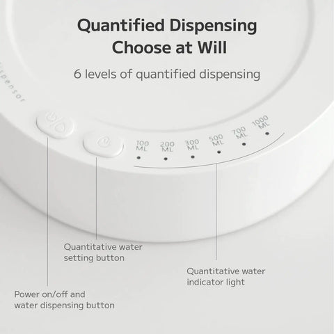 Top view of Desktop Water Dispenser For 5 Gallon Bottles Portable Small Electric Water Pump For Home Office Camping Outdoor White Rechargeable