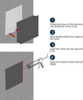 Step-by-step installation of Stainless Steel Shower Niche 12x12 In Recessed Shelf Brushed Nickel Finish Waterproof Wall Storage Niche