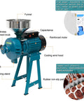 Heavy Duty 3000W Wet And Dry Electric Grain Mill Grinder 110V with labeled components details