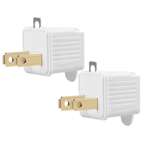 Grounded 2 Prong To 3 Prong Outlet Adapter Converter Plug In And Go 3 Pin To 2 Pin Plug Socket Extension For Electrical Cords