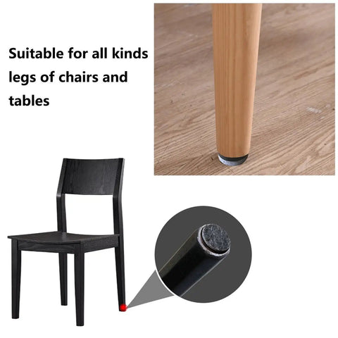 40 Piece Round Heavy Duty Nail On Anti Sliding Felt Pads For Furniture Chairs Tables Leg Floor Protectors Scratch Noise