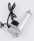 Precision 12 Volt Linear Actuator With Stepper Motor Push Rod And Telescopic Design showing compact design and electrical connections.
