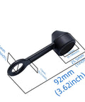 2 Pack Scuba Regulator Dust Caps For DIN And Yoke First Stage Protectors with size measurements