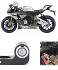 Ride Ready 22mm Stainless Steel Motorcycle Spot Light Switch With Blue Indicator Light on universal handlebar mount